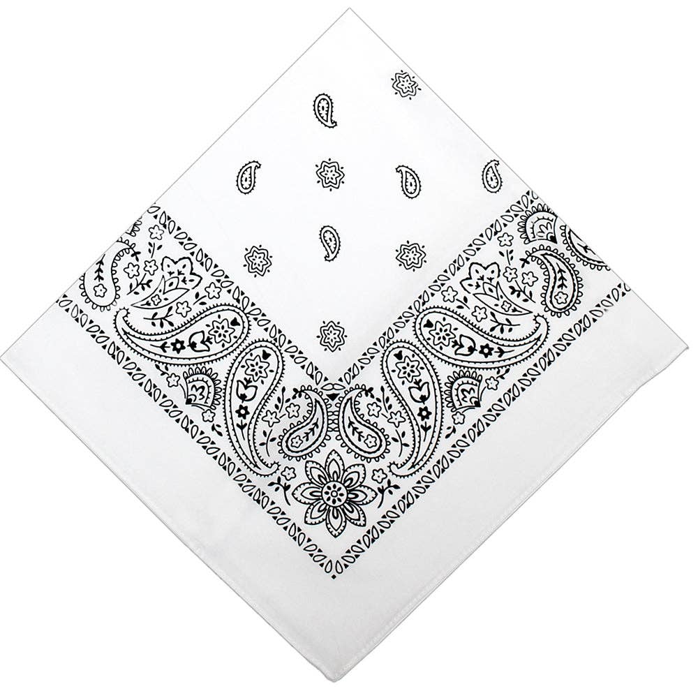 22" Paisley Cotton Bandana