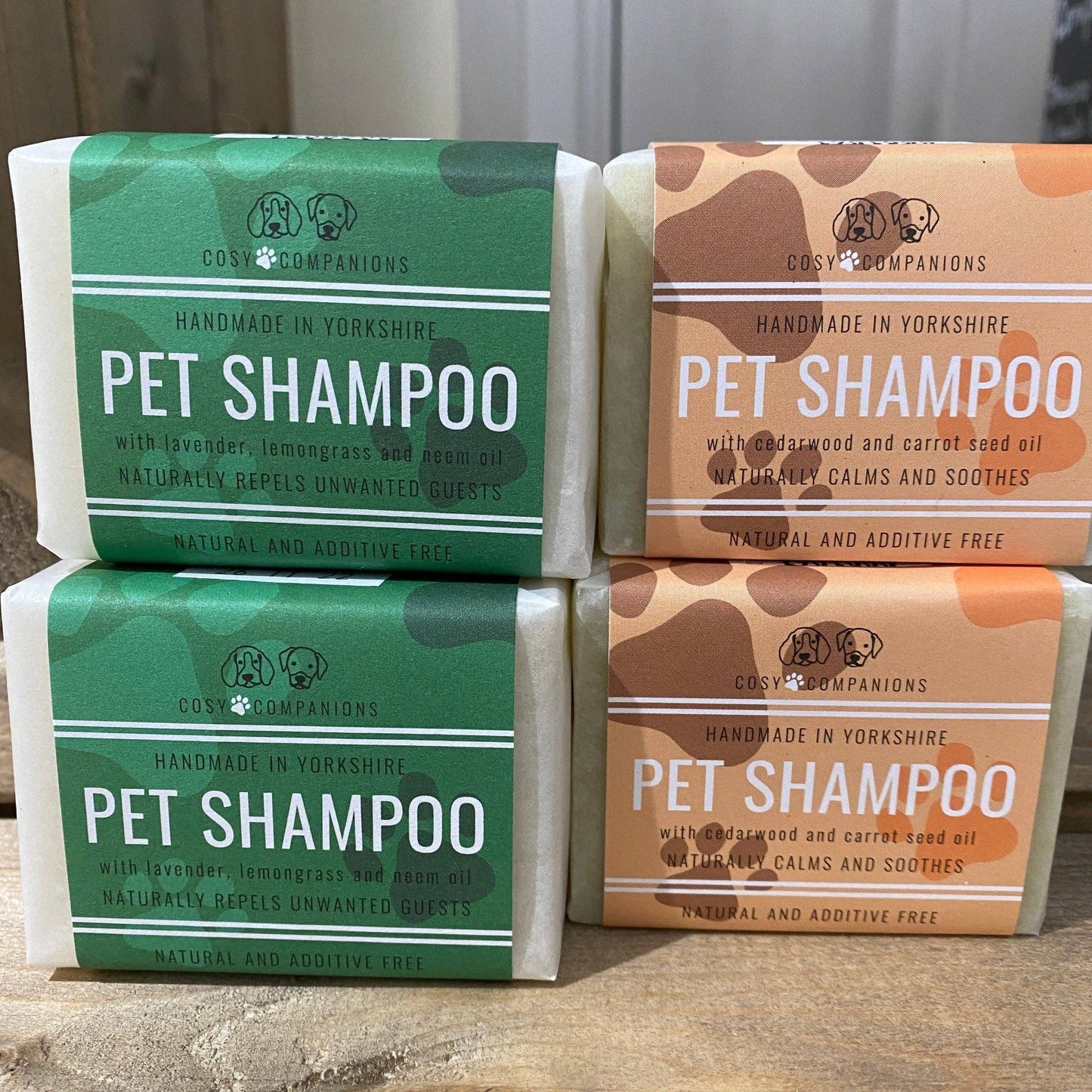 Natural Pet Shampoo Bar in Two Fragrances - Cosy Companions