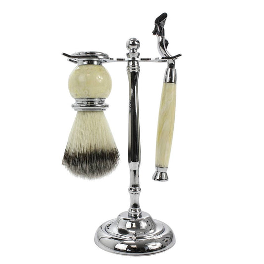 Cream Shaving Set