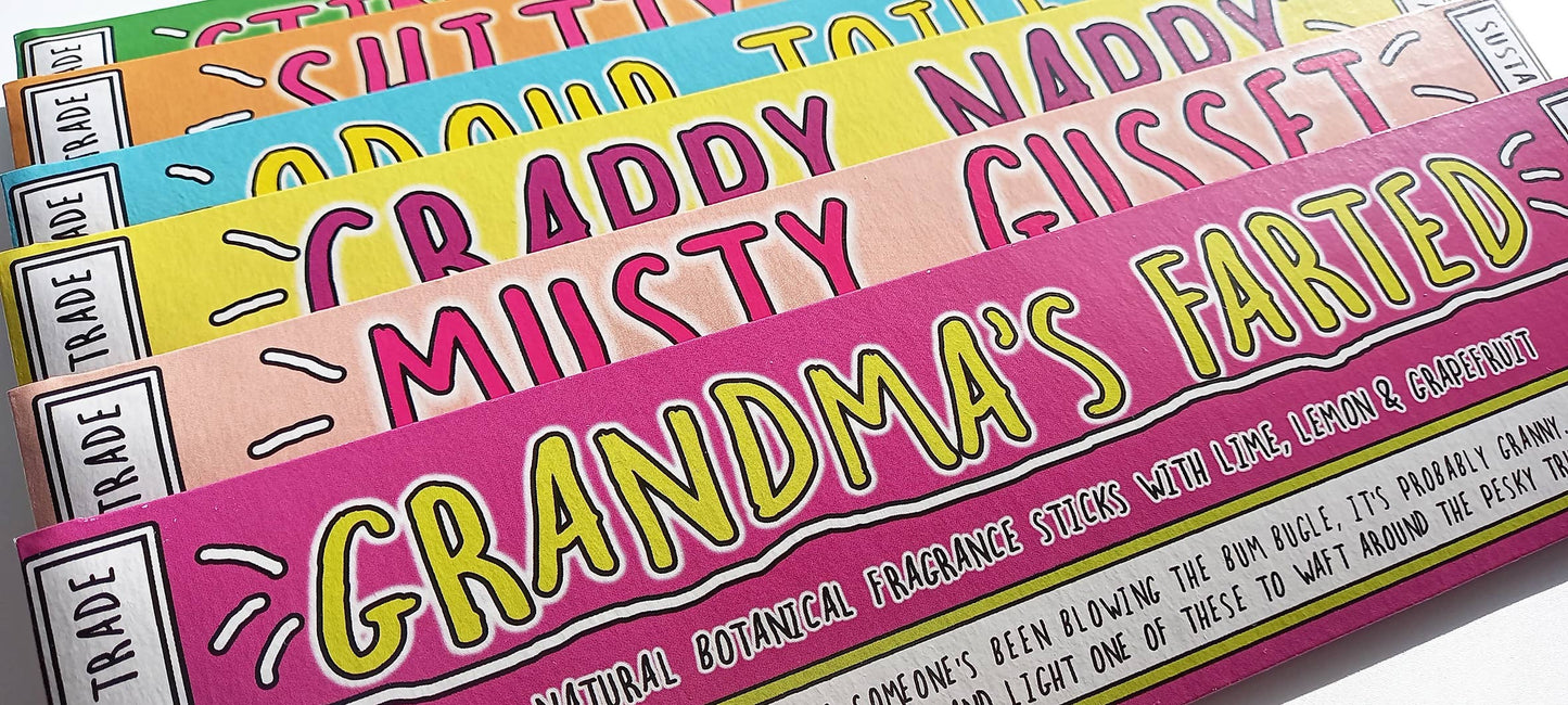 Crappy Nappy Funny Smells Fragrance Sticks