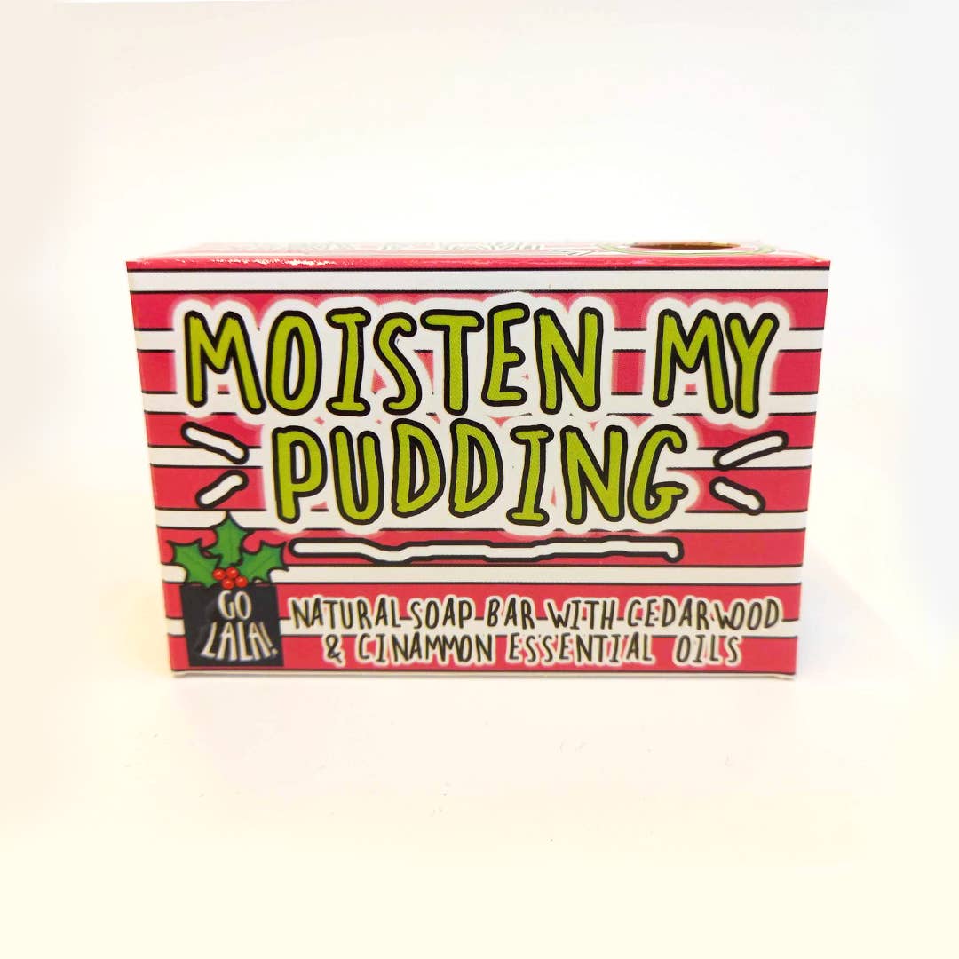 Moisten My Pudding Christmas Soap Cinnamon Funny Gift