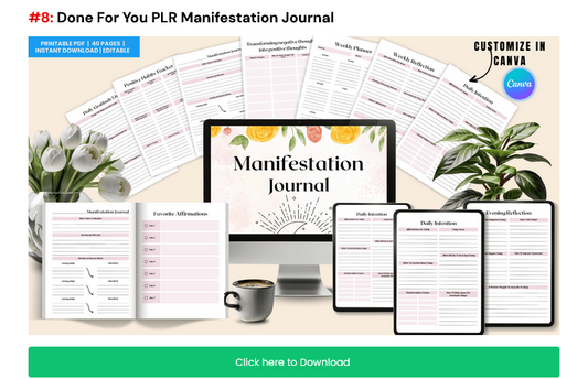 DIGITAL DOWNLOAD BUNDLE-10 Done-For-You -Ultimate Digital PLR Planner &amp; Journal Bundle – 10 Must-Have Templates | Instant Download | Instant Download | PrintablLE & editable in canva (Copy) Wonkey Donkey Bazaar