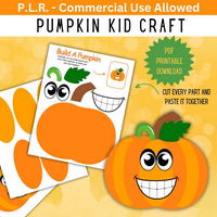 DIGITAL DOWNLOAD -KIDDIES- 4 HALLOWEEN KID CRAFT BUNDLE  -12  Pages (PDF & Canva Templates Wonkey Donkey Bazaar