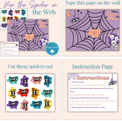 DIGITAL DOWNLOAD -KIDDIES-2 PIN THE TAIL GAMES -6 Pages (PDF & Canva Template Wonkey Donkey Bazaar