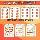 DIGITAL DOWNLOAD -PARENTS,TEACHERS,KIDDIES-KIDS LEAF ACTIVITY PACKActivity-20Pages (PDF & Canva Template, editable on canva, printible Wonkey Donkey Bazaar