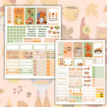 DIGITAL DOWNLOAD -PARENTS,TEACHERS,KIDDIES-AUTUMN Fall Gnome Planner Stickers-5Pages (PDF & Canva Template, editable on canva, printible Wonkey Donkey Bazaar