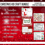 DIGITAL DOWNLOAD -PARENTS,TEACHERS,KIDDIES-CHRISTMAS ACTIVITY BUNDLE-9. Pages (PDF & Canva Template, editable on canva, printible Wonkey Donkey Bazaar