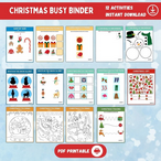 DIGITAL DOWNLOAD -PARENTS,TEACHERS,KIDDIES-Kids Christmas Hand Paint Activity-31 Pages (PDF & Canva Template, editable on canva, printibLe (Copy) Wonkey Donkey Bazaar