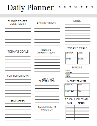 DIGITAL DOWNLOAD-#5: Done For You WORKDAY PLANNER – 18Pages  |  | INSTANT DOWNLOAD/ Printable & Editable in Canva (Copy) Wonkey Donkey Bazaar