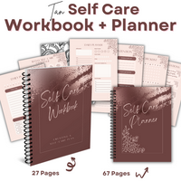 DIGITAL DOWNLOAD- Done For You -PINK OR TAN SELF-CARE PLANNER- 105 PAGE-INSTANT DOWNLOAD/ PrintablE, EDITABLE ON  CANVA