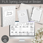 DIGITAL DOWNLOAD- Done For You -BLACK & WHITE/CHEERFUL PLANNER-SPRING PLANNER-79 PAGE-INSTANT DOWNLOAD/ PrintablE, EDITABLE ON  CANVA