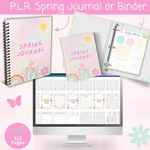 DIGITAL DOWNLOAD- Done For You -BLACK & WHITE/CHEERFUL PLANNER-SPRING PLANNER-79 PAGE-INSTANT DOWNLOAD/ PrintablE, EDITABLE ON  CANVA