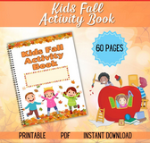 OCT4TH-DIGITAL DOWNLOAD -KIDDIES- AUTUMN/FALL ACTIVITY PAGES  -60  Pages (PDF & Canva Templates