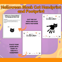 DIGITAL DOWNLOAD -KIDDIES- OCT4TH-HALLOWEEN CAT  -6  Pages (PDF & Canva Templates