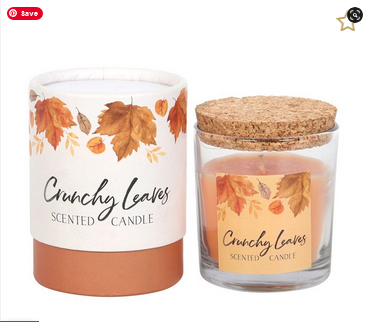 HALLOWEEN-Crunchy Leaves Autumn Candle-BEST SELLER