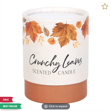 HALLOWEEN-Crunchy Leaves Autumn Candle-BEST SELLER