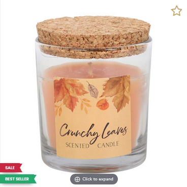 HALLOWEEN-Crunchy Leaves Autumn Candle-BEST SELLER