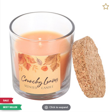 HALLOWEEN-Crunchy Leaves Autumn Candle-BEST SELLER