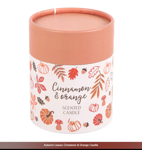 HALLOWEEN-Autumn Leaves Cinnamon & Orange Candle-BEST SELLER