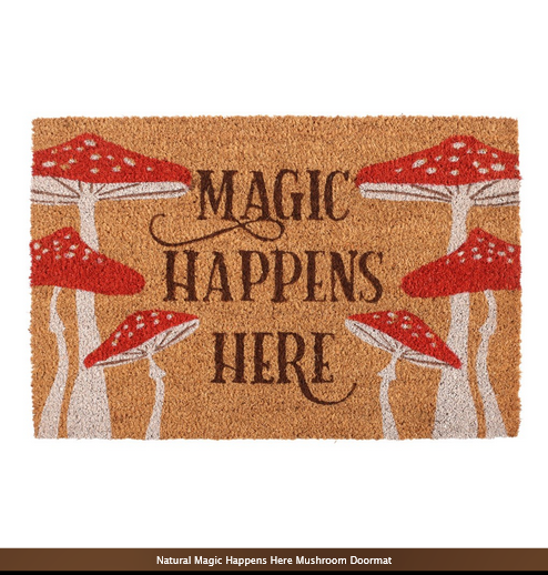 HALLOWEEN-NATURAL COIR-MAGIC HAPPENS HERE Doormat-BEST SELLER