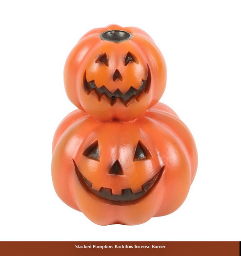 HALLOWEEN-STACKED PUMPKIN BACKFLOW BURNER-BEST SELLER