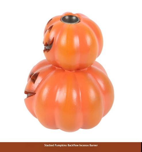 HALLOWEEN-STACKED PUMPKIN BACKFLOW BURNER-BEST SELLER