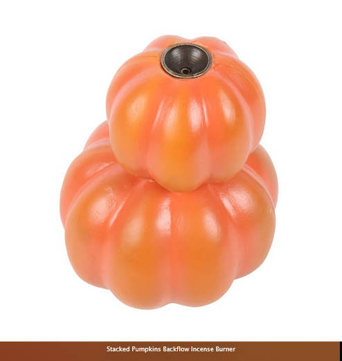 HALLOWEEN-STACKED PUMPKIN BACKFLOW BURNER-BEST SELLER