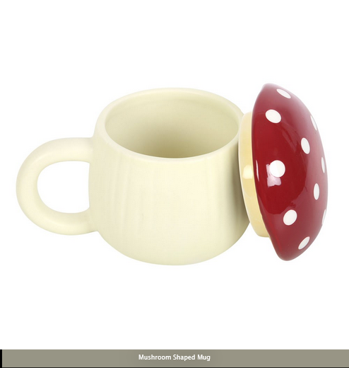 HALLOWEEN-HALLOWEEN-AUTUMN Natural Mushroom Shaped Mug-BEST SELLER