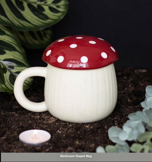 HALLOWEEN-HALLOWEEN-AUTUMN Natural Mushroom Shaped Mug-BEST SELLER