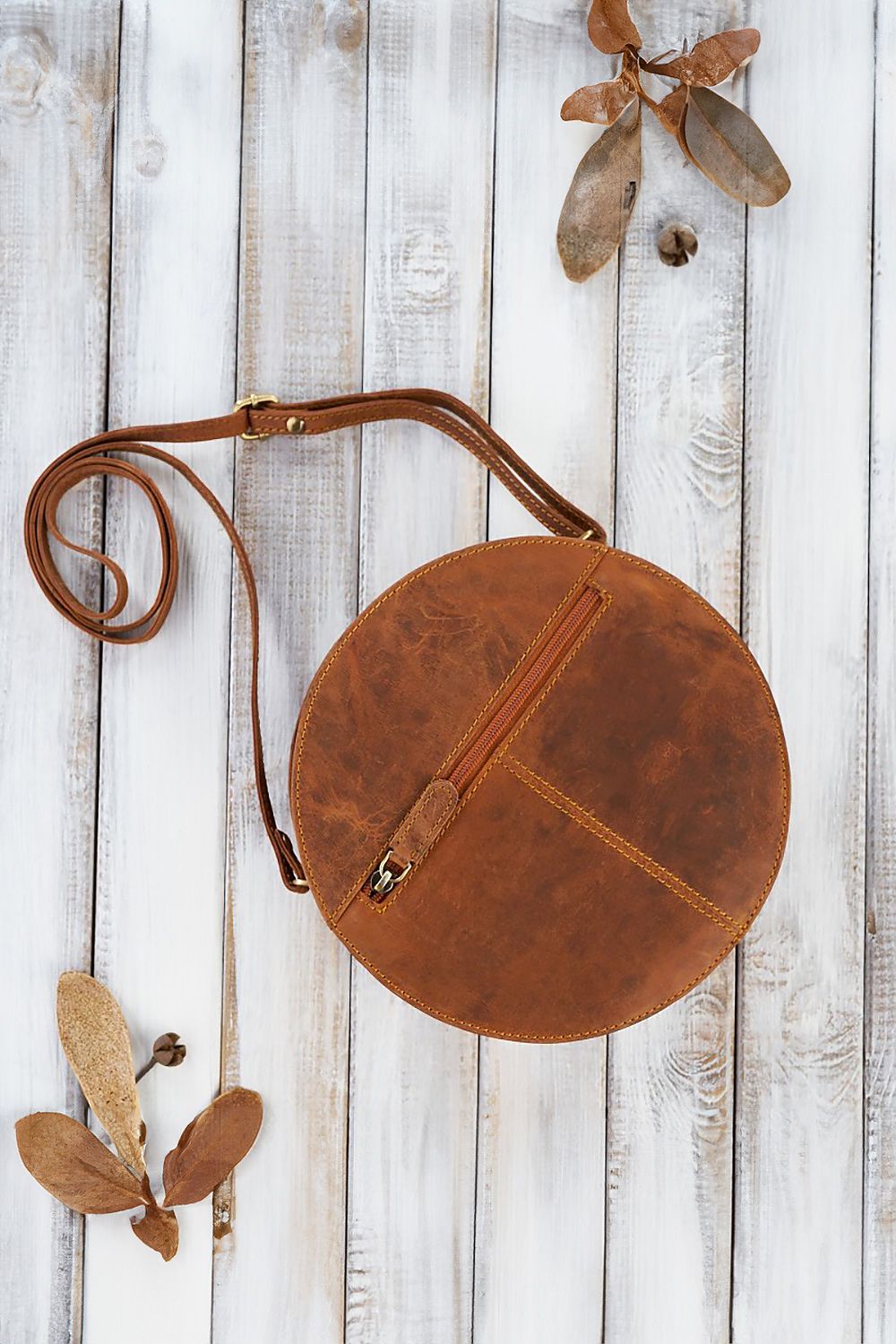 Natural leather bag model 191528 Galanter Galanter