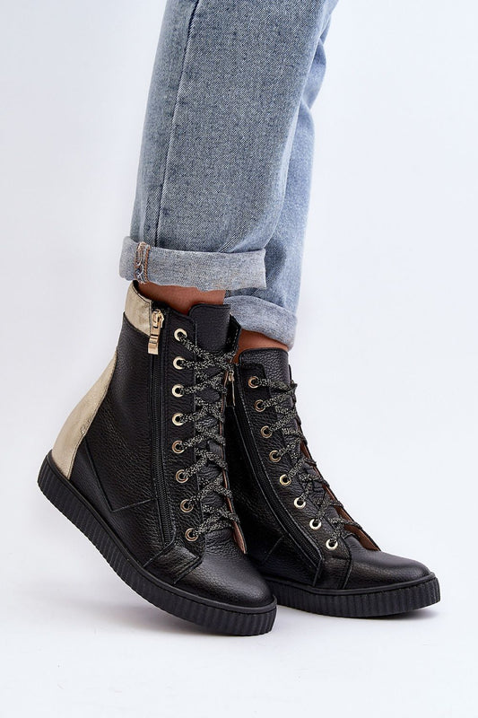 Wedge heel sneakers model 192302 Step in style Step in style