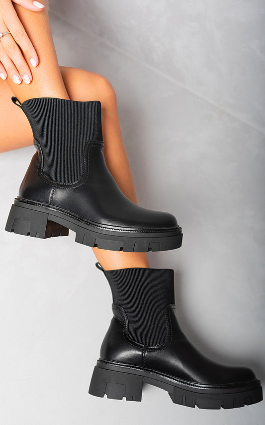 Chelsea Chunky Ankle Boots Moda