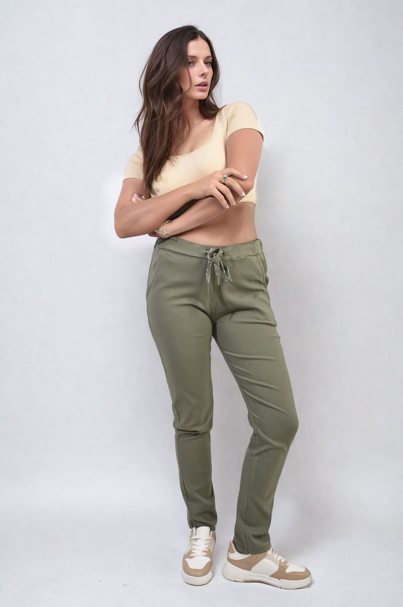 Casual Drawstring Trousers Moda