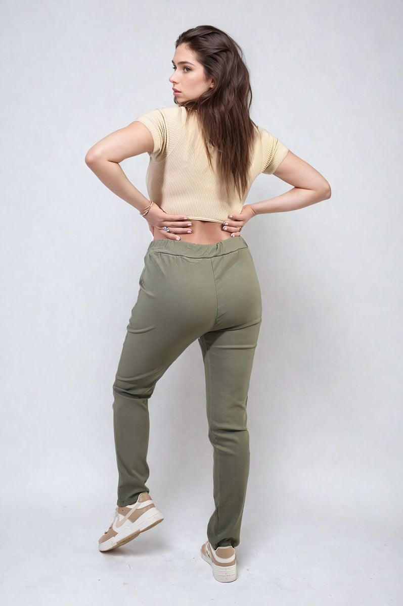 Casual Drawstring Trousers Moda