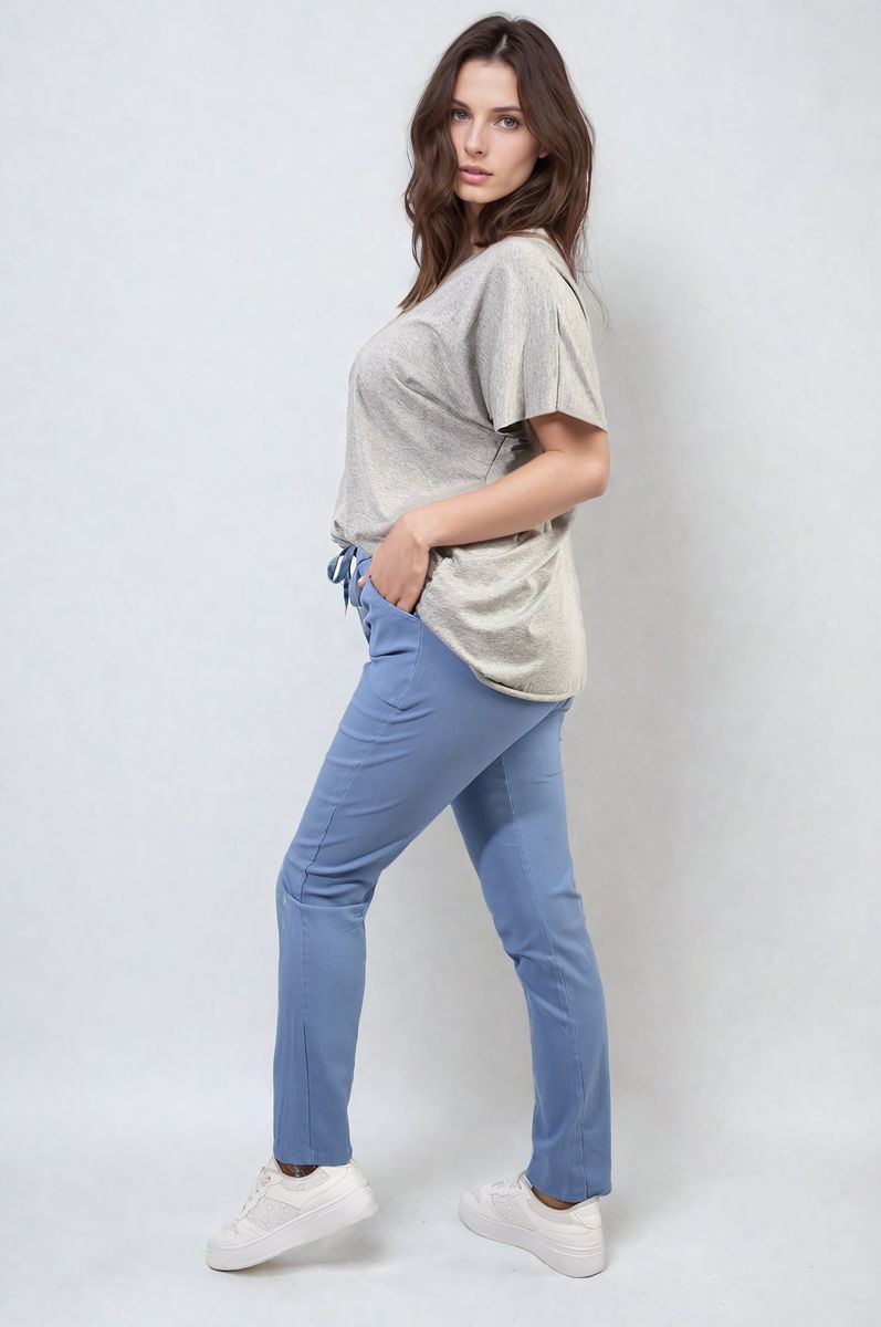 Casual Drawstring Trousers Moda