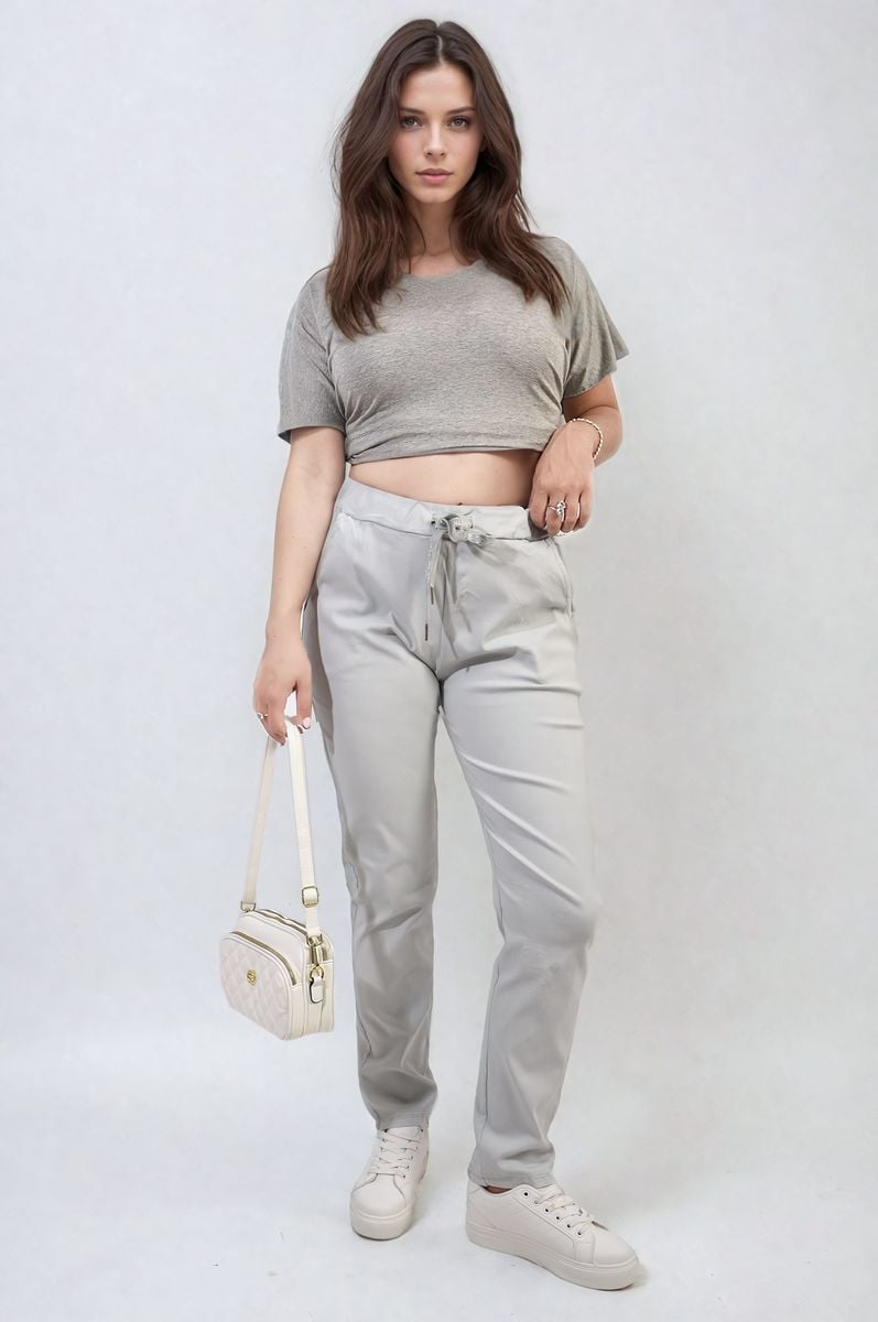 Casual Drawstring Trousers Moda