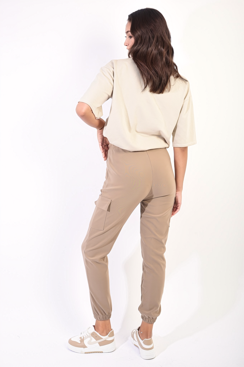 Cargo Pocket Trouser with Drawstring Moda