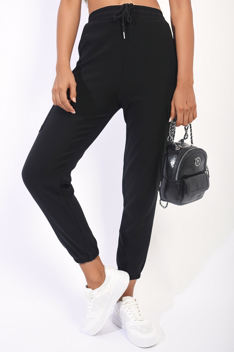 Cargo Pocket Trouser with Drawstring Moda