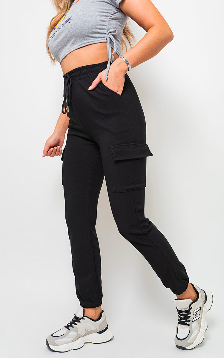 Cargo Pocket Trouser with Drawstring Moda