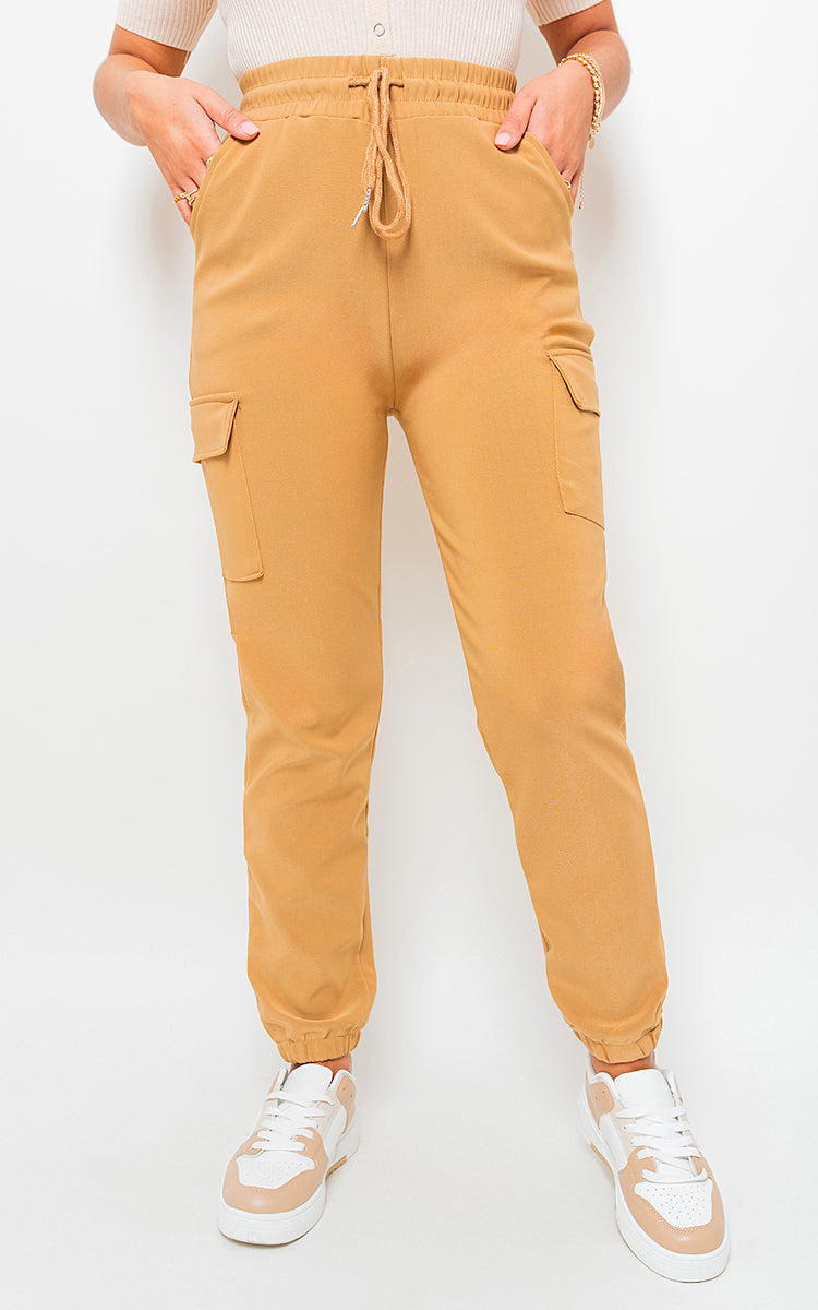 Cargo Pocket Trouser with Drawstring Moda