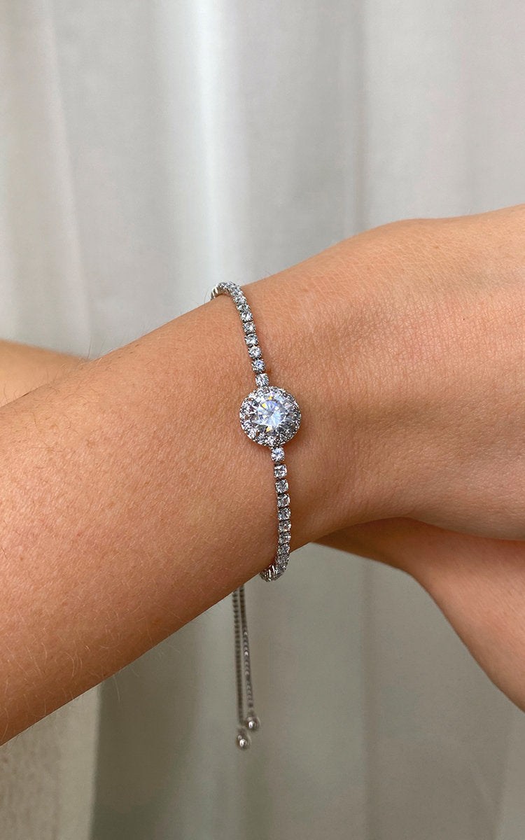 Diamante Solitaire Bracelet Moda