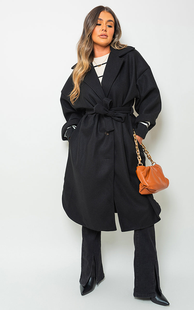 Oversized Belted Trench Coat