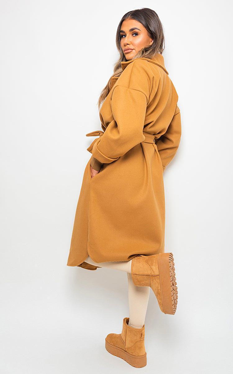 Oversized Belted Trench Coat