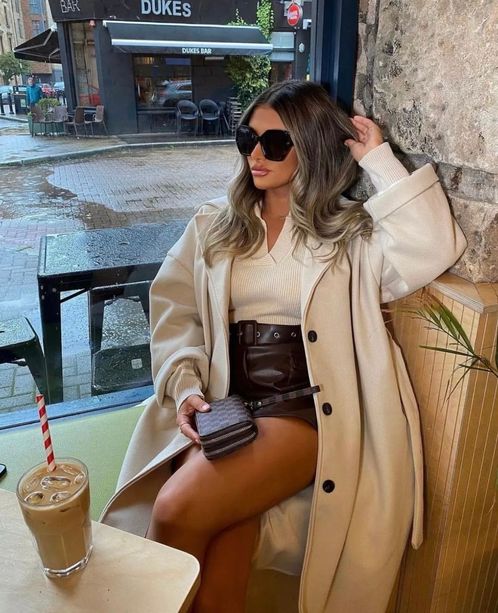 Oversized Belted Trench Coat