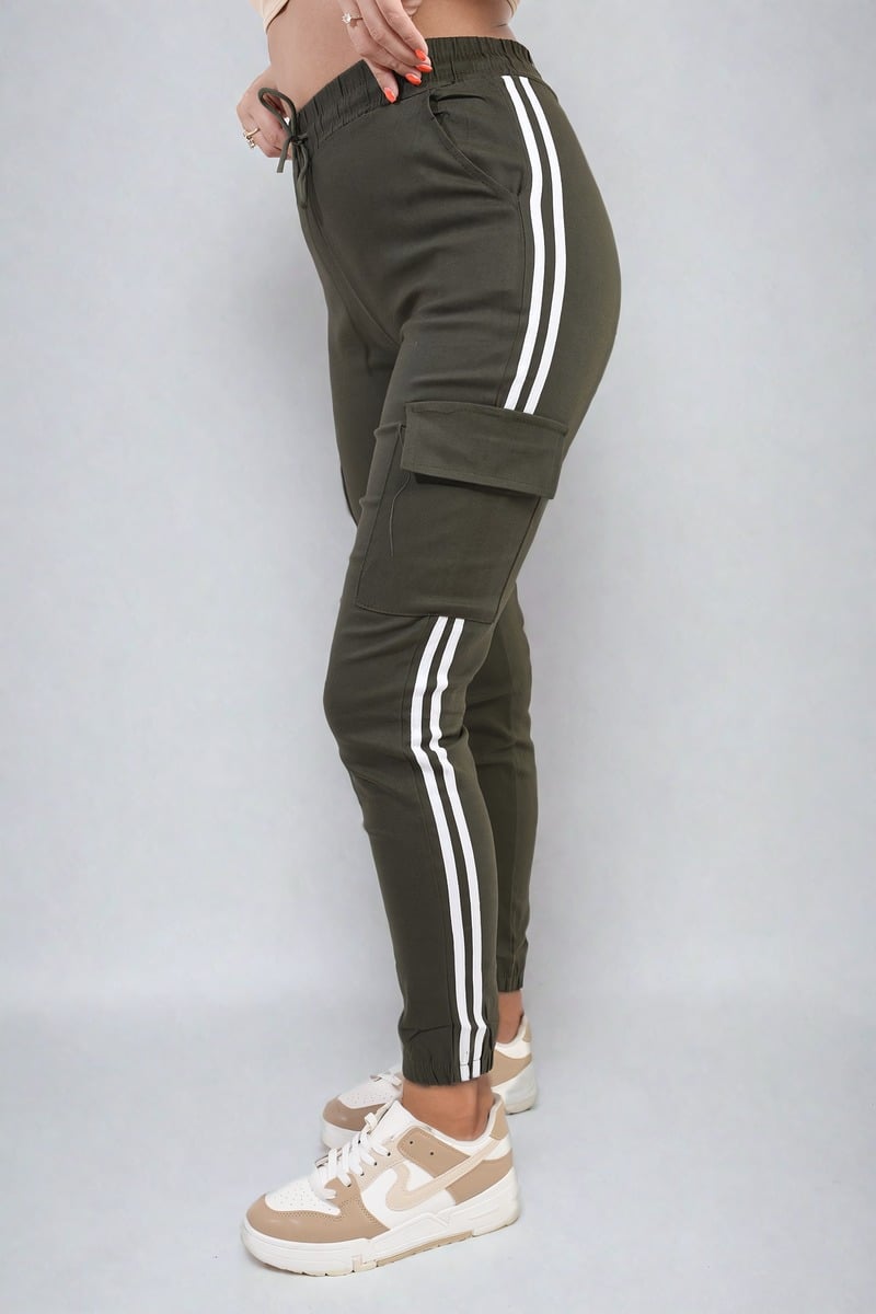 Drawstring Waist Cargo Trouser Moda