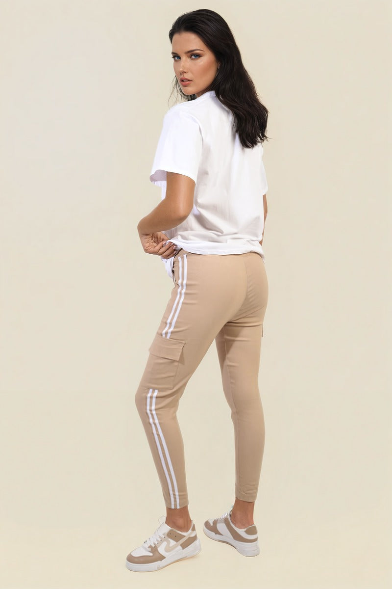 Drawstring Waist Cargo Trouser Moda