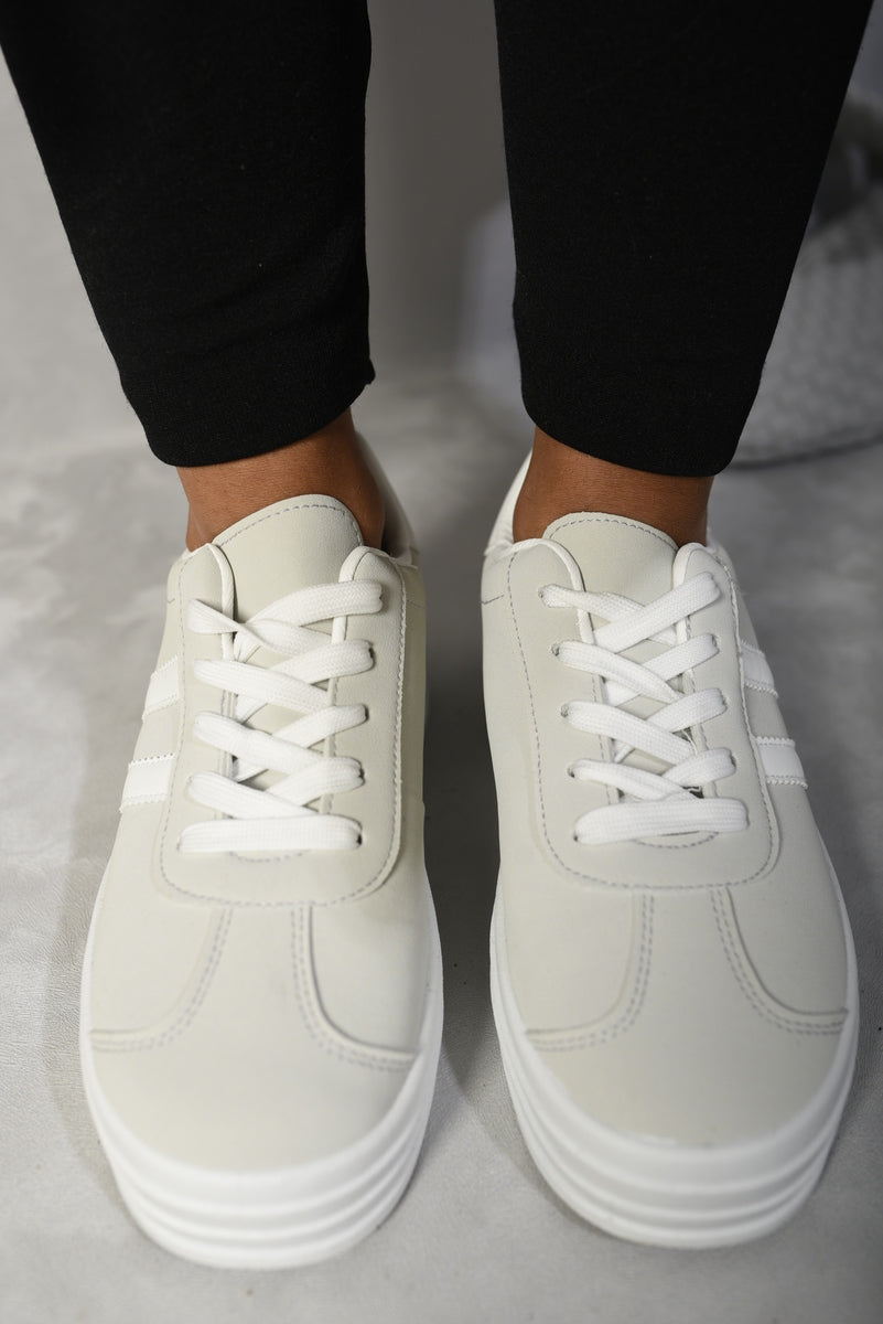 Lace Up Platform Trainers