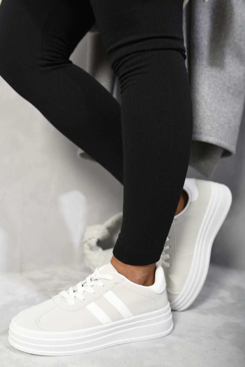 Lace Up Platform Trainers