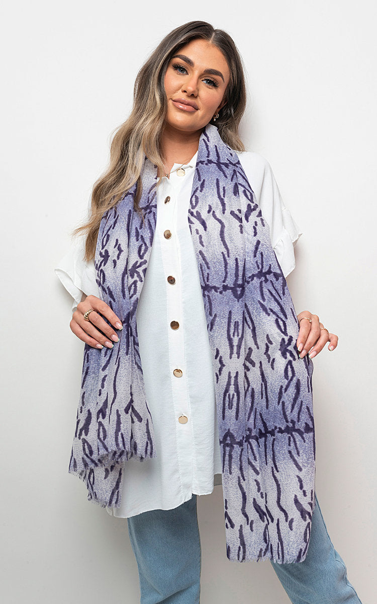 Printed Wrap Scarf