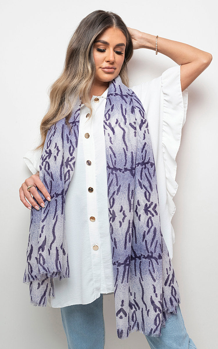 Printed Wrap Scarf